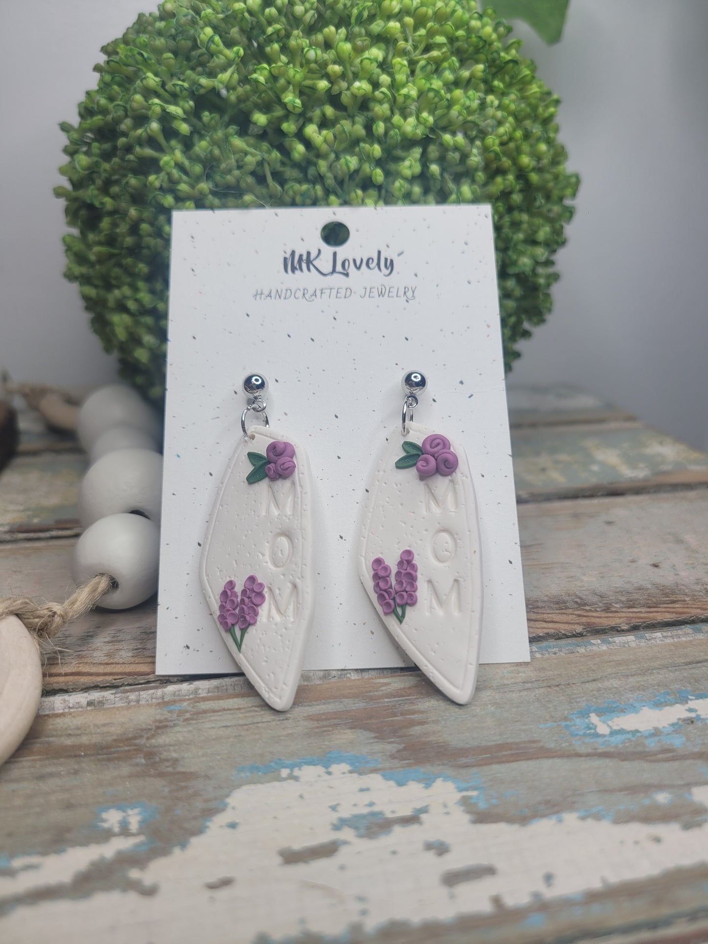 Lavender Mom Dangles