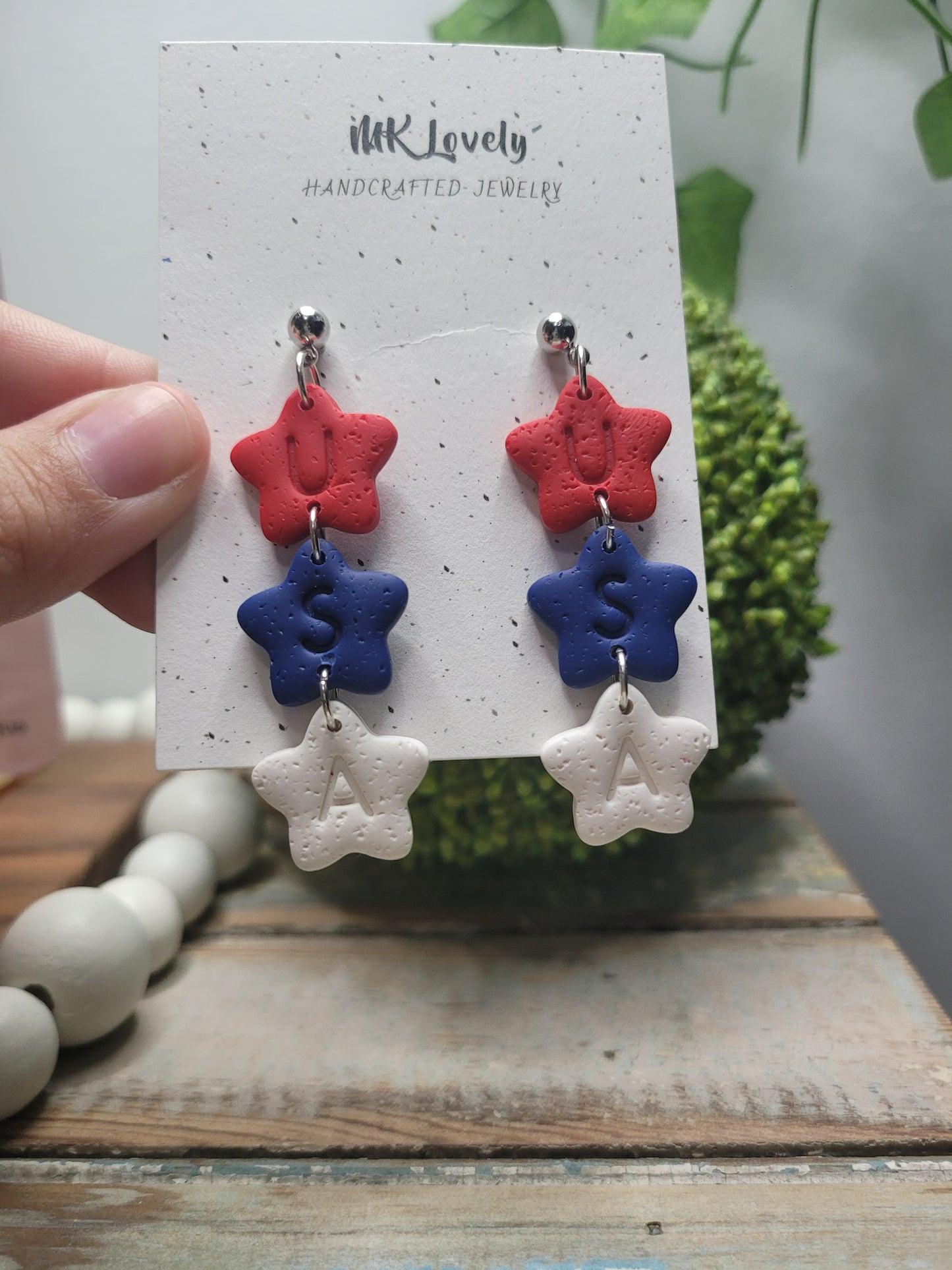 Tiered Star USA Dangles