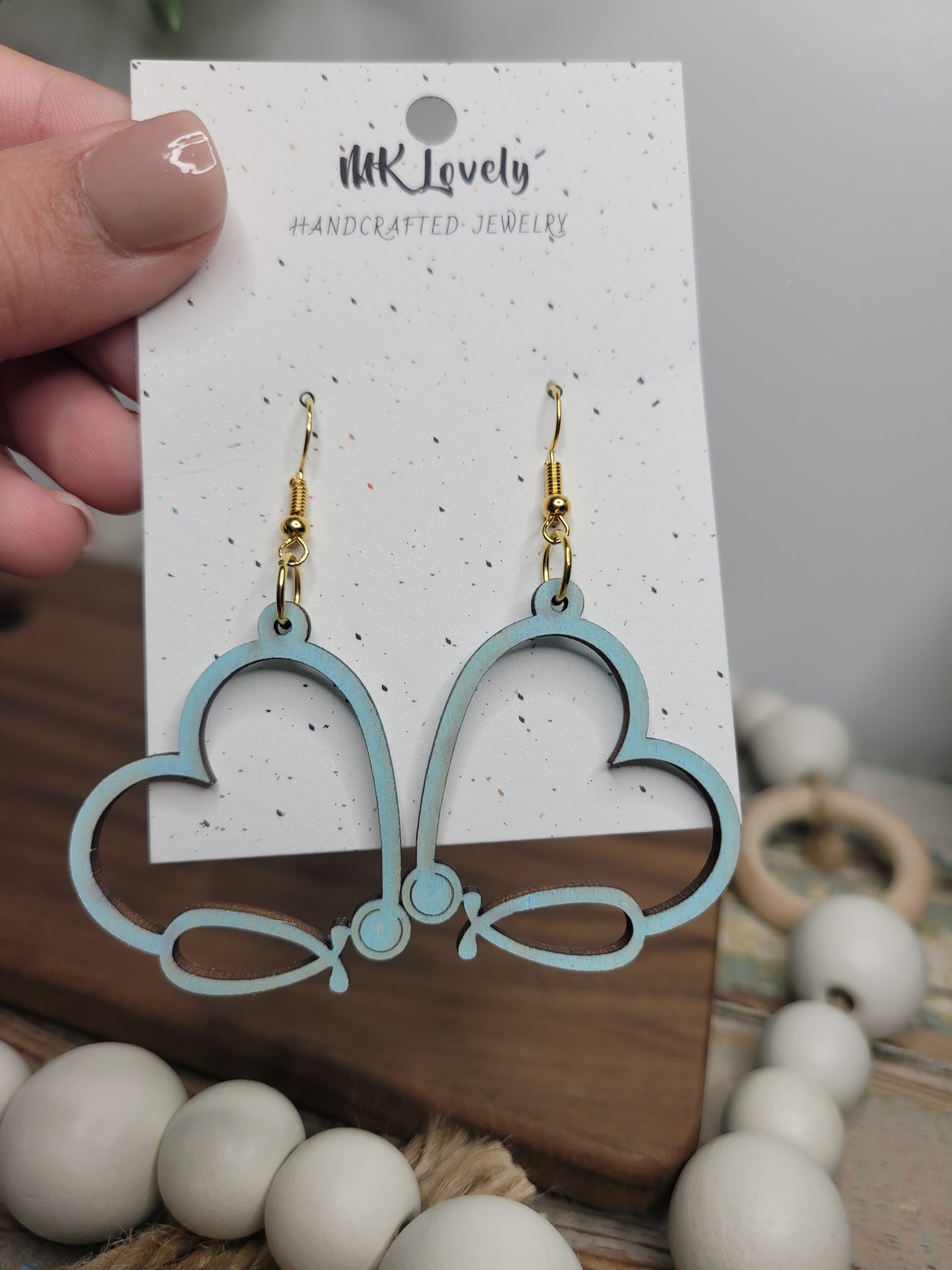 Stethoscope Wooden Dangles