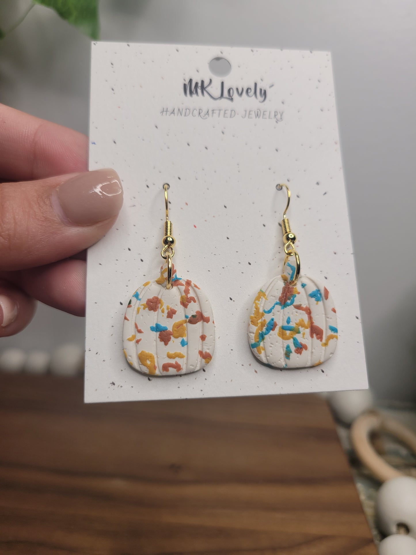 Fall Fetti Pumpkin Earrings