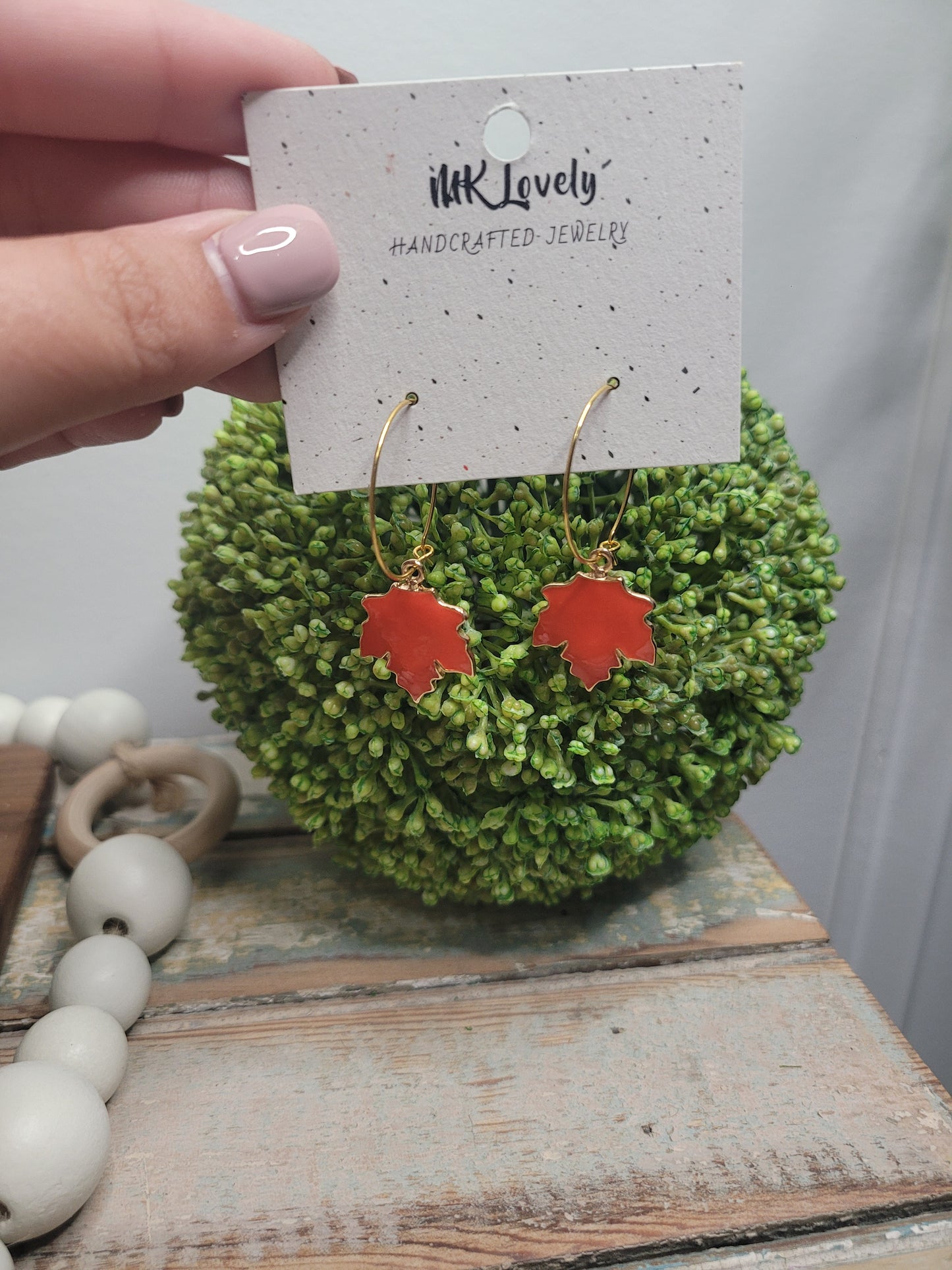 Charmed Leaf Hoops