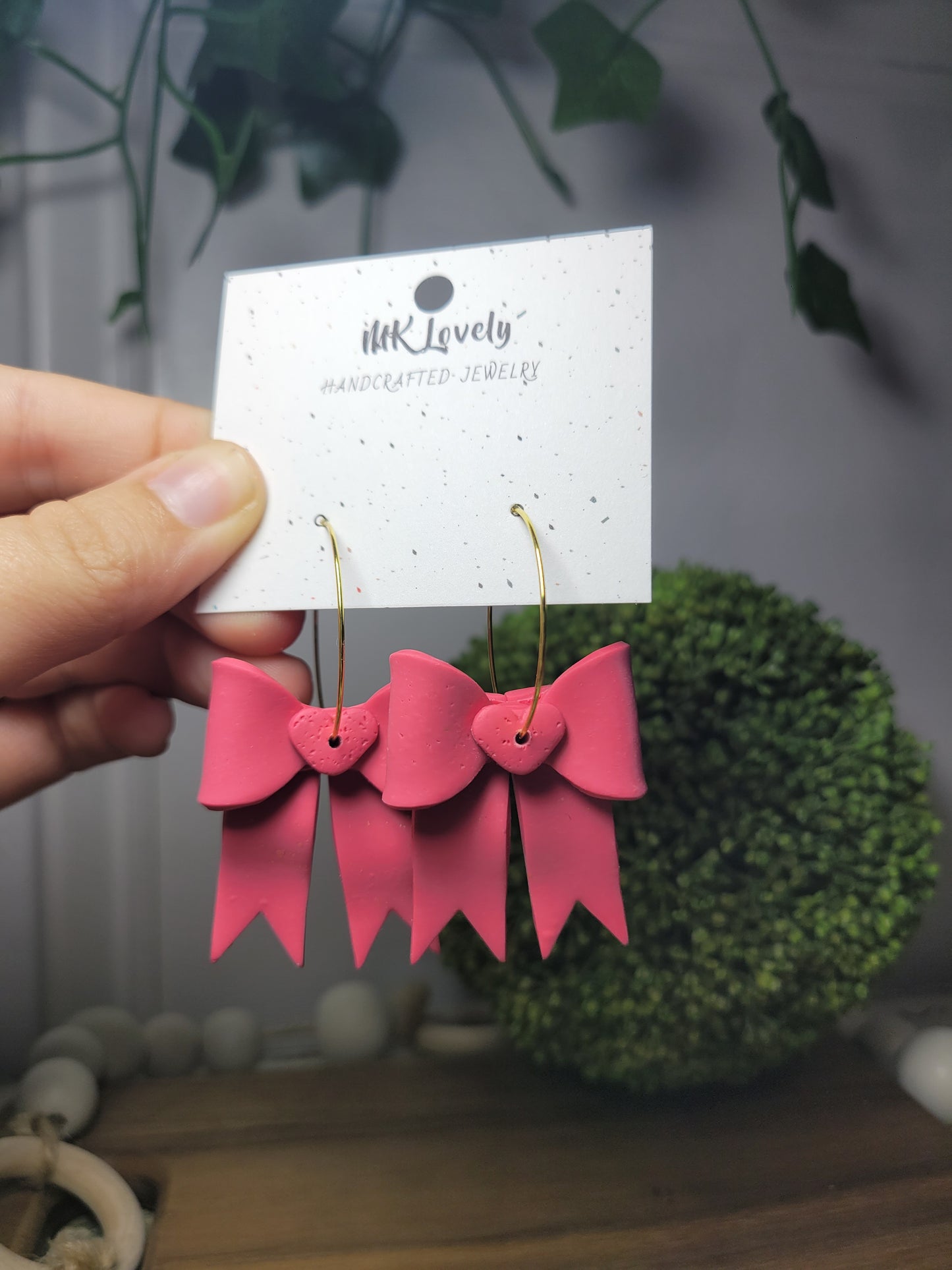 Big Bow Heart Hoops