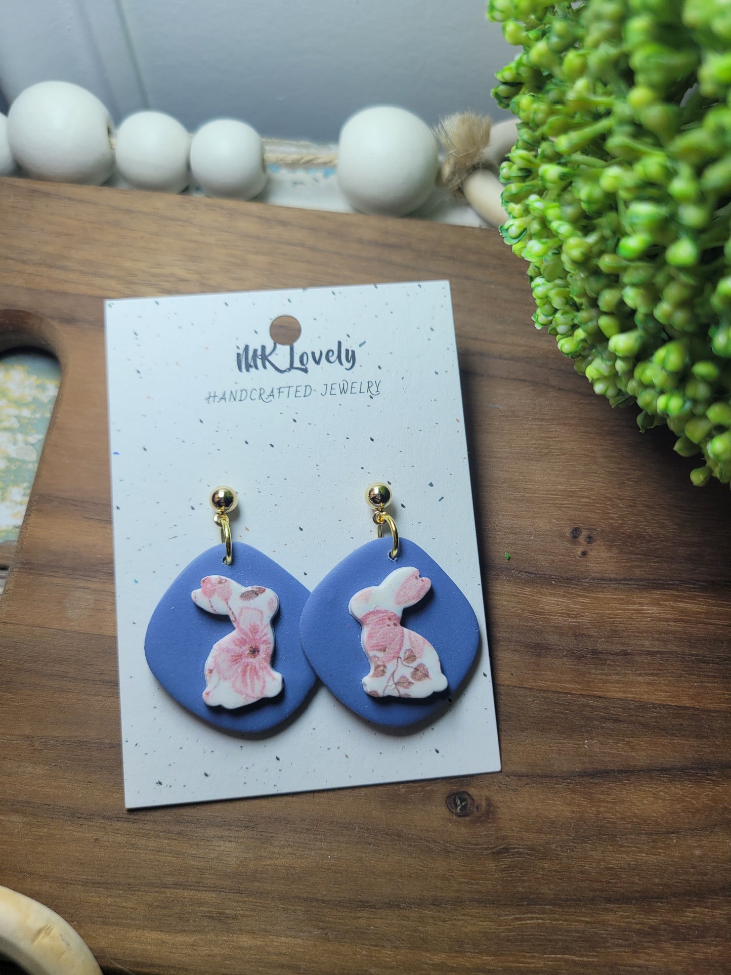 Blue Floral Bunny Drops