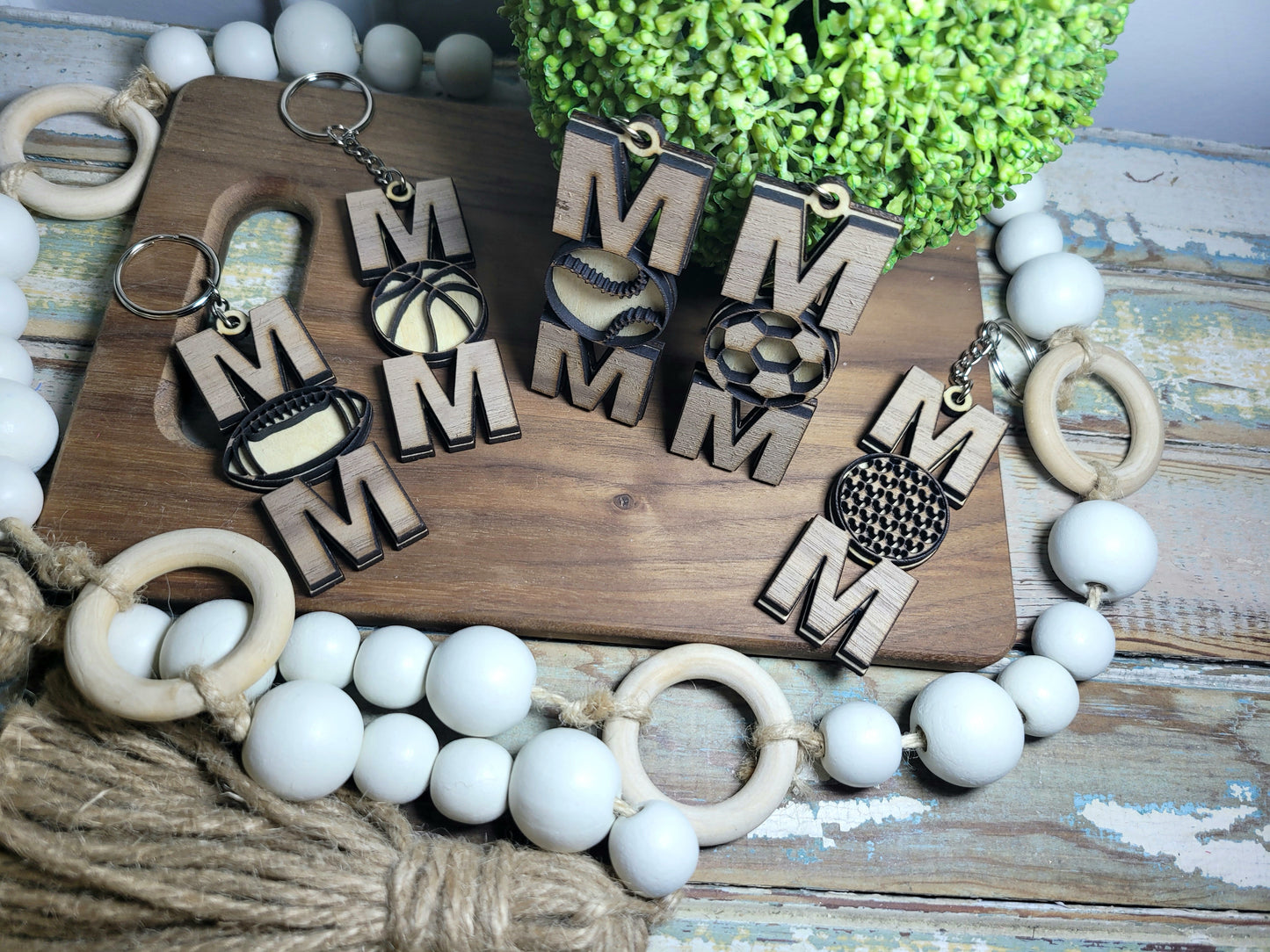 Sports Mom Keychain