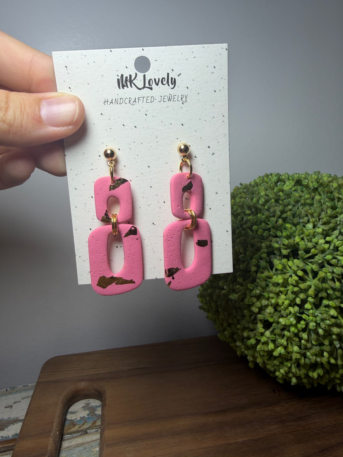 Blush Link Dangles