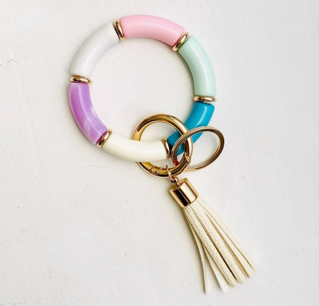 Tube Bangle Bracelet Keychain