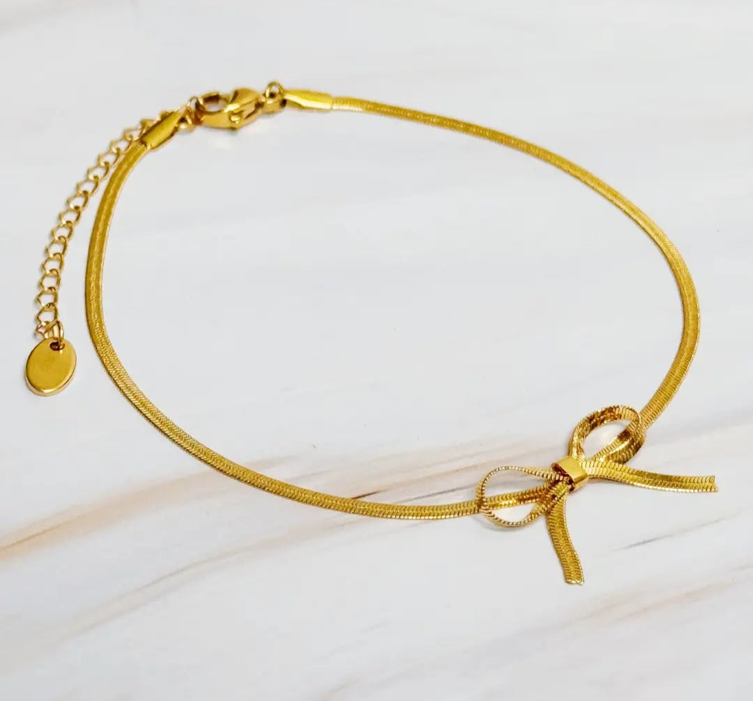 Chain Bow Anklet
