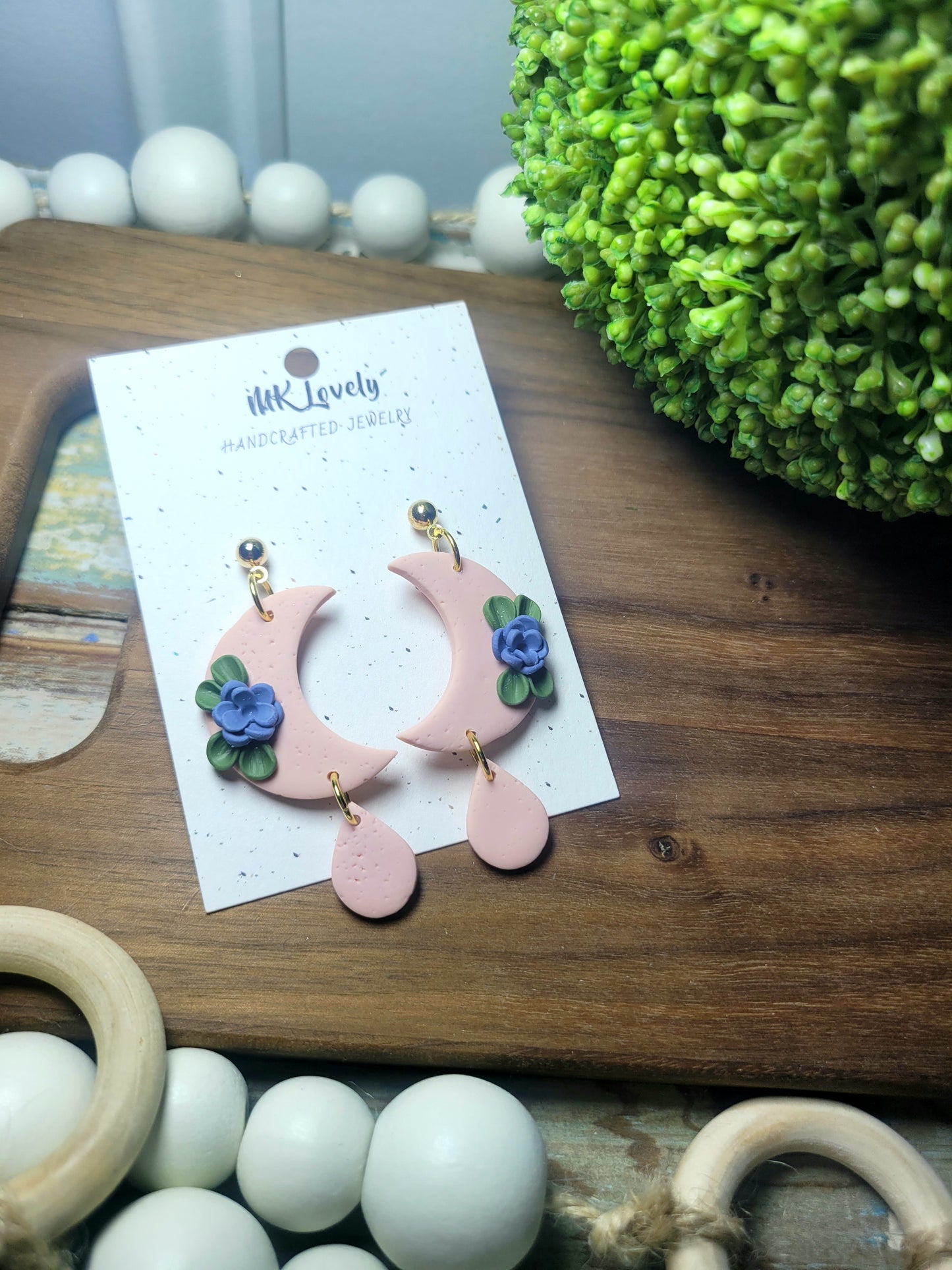Blush Moon Dangles