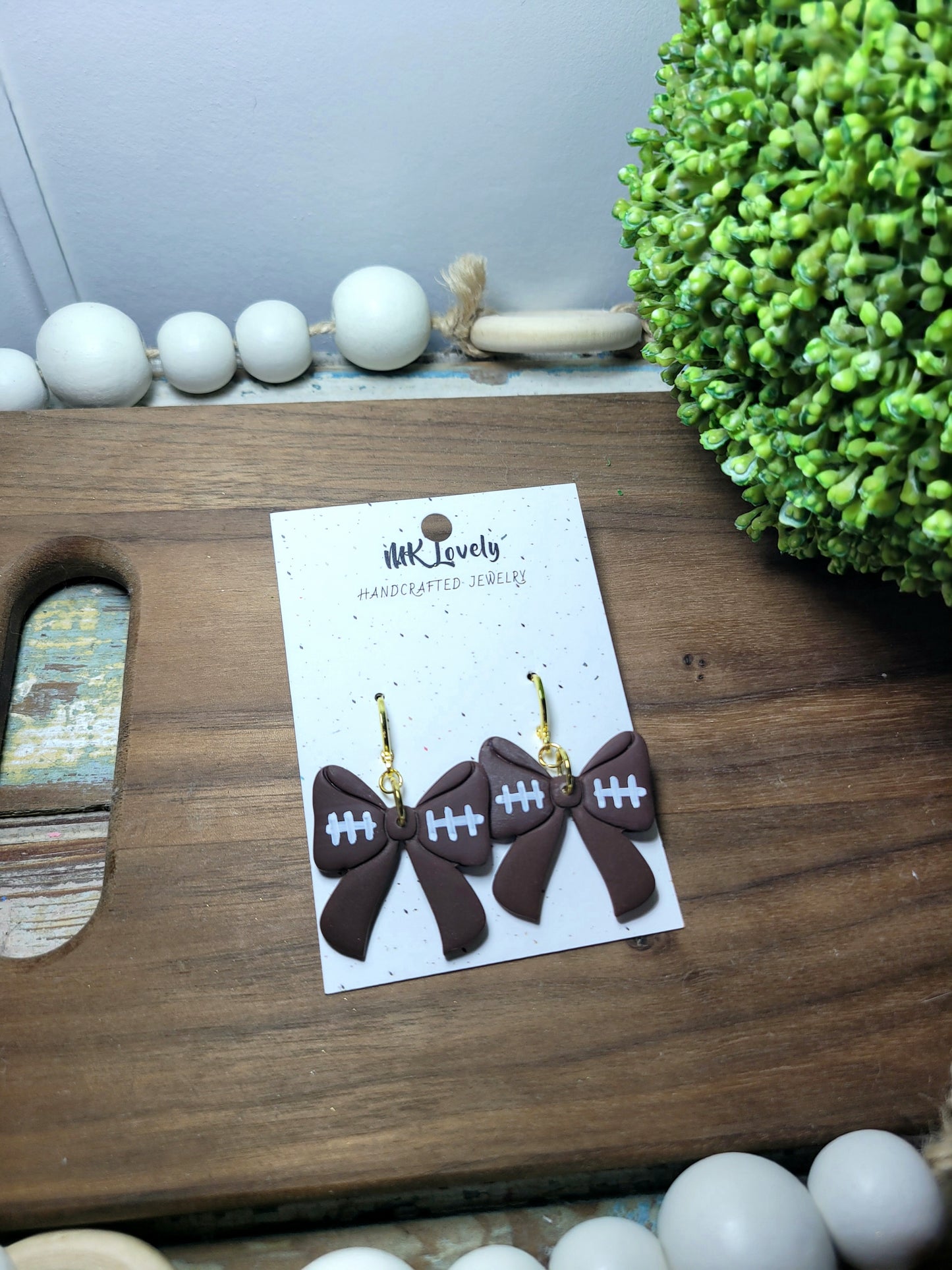 Football Bow Huggies