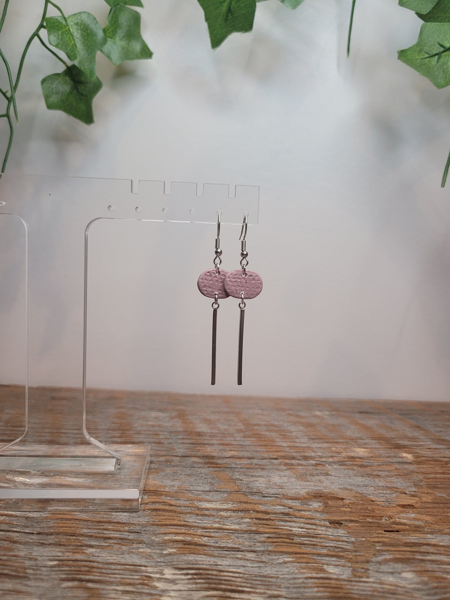Purpled Drop Dangles