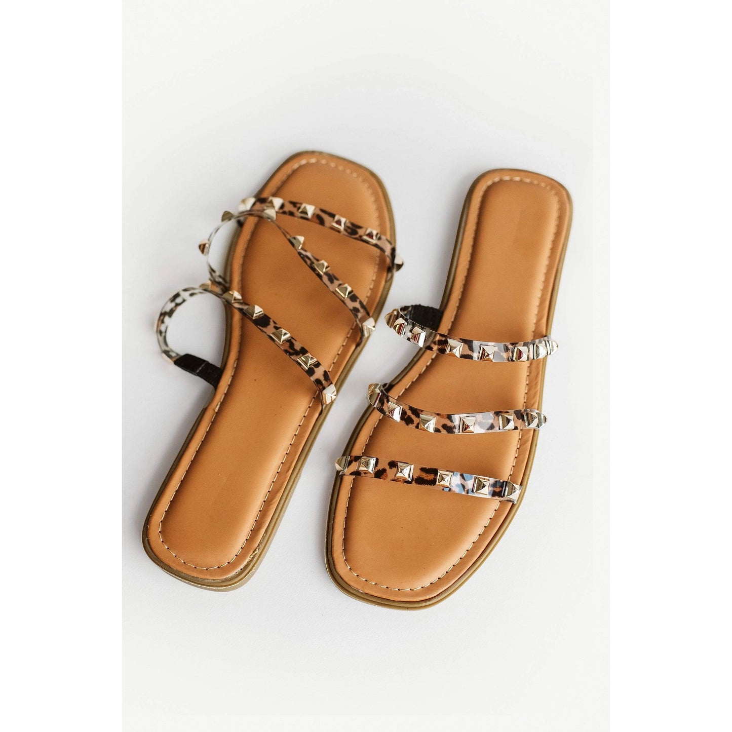 Clear Leopard Jelly Sandal