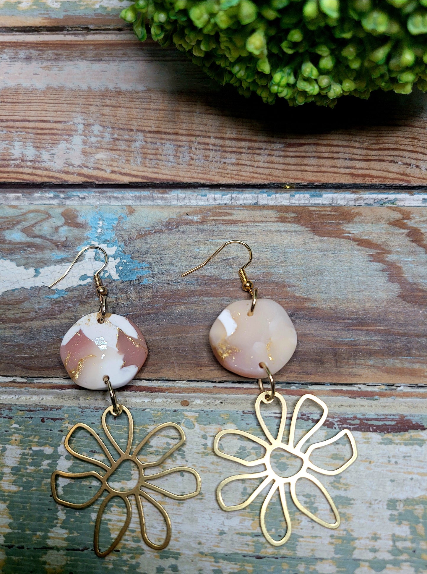 Golden Flower Dangles
