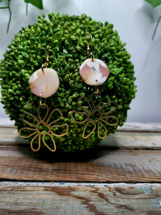 Golden Flower Dangles