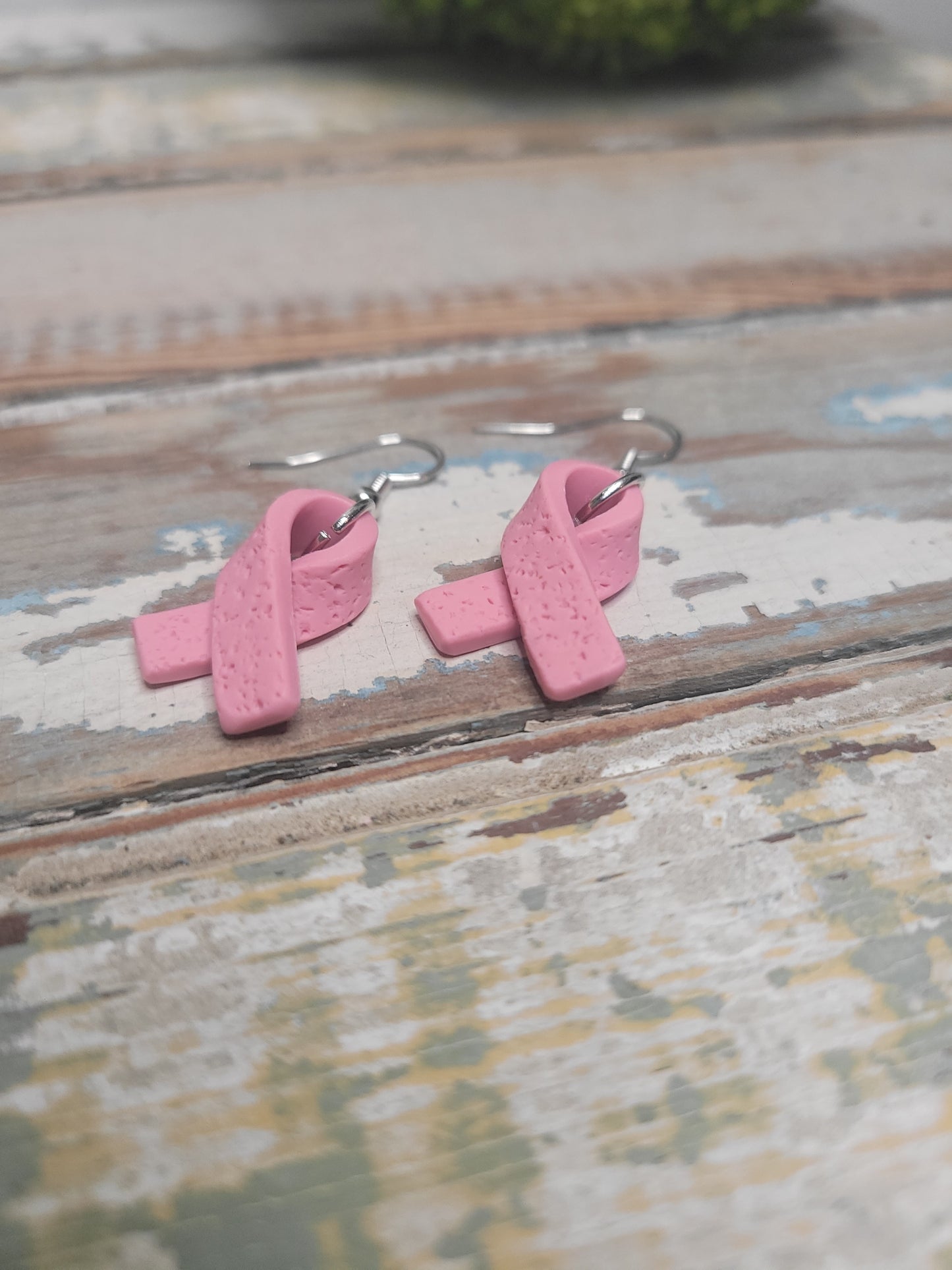 Pink Ribbon Dangles