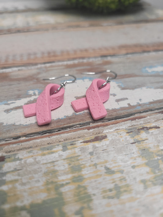 Pink Ribbon Dangles