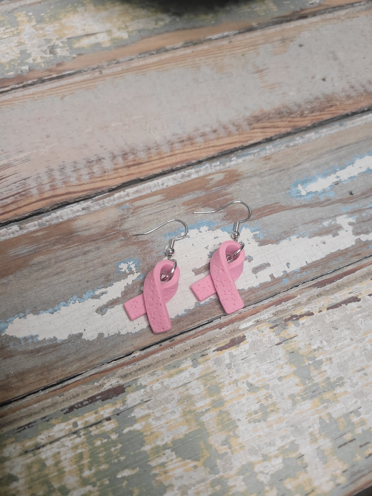 Pink Ribbon Dangles