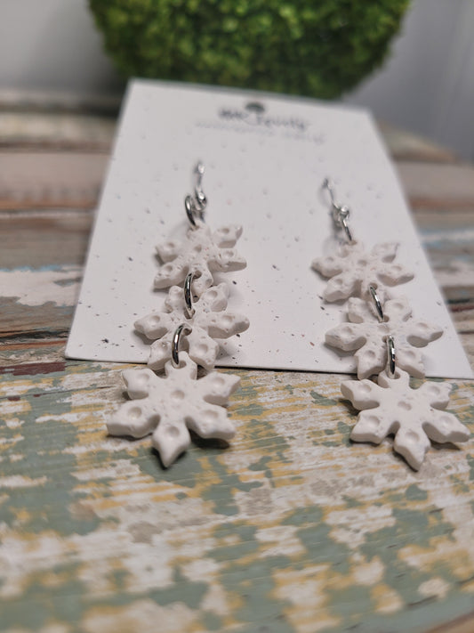 White Tiered Snowflake Drops