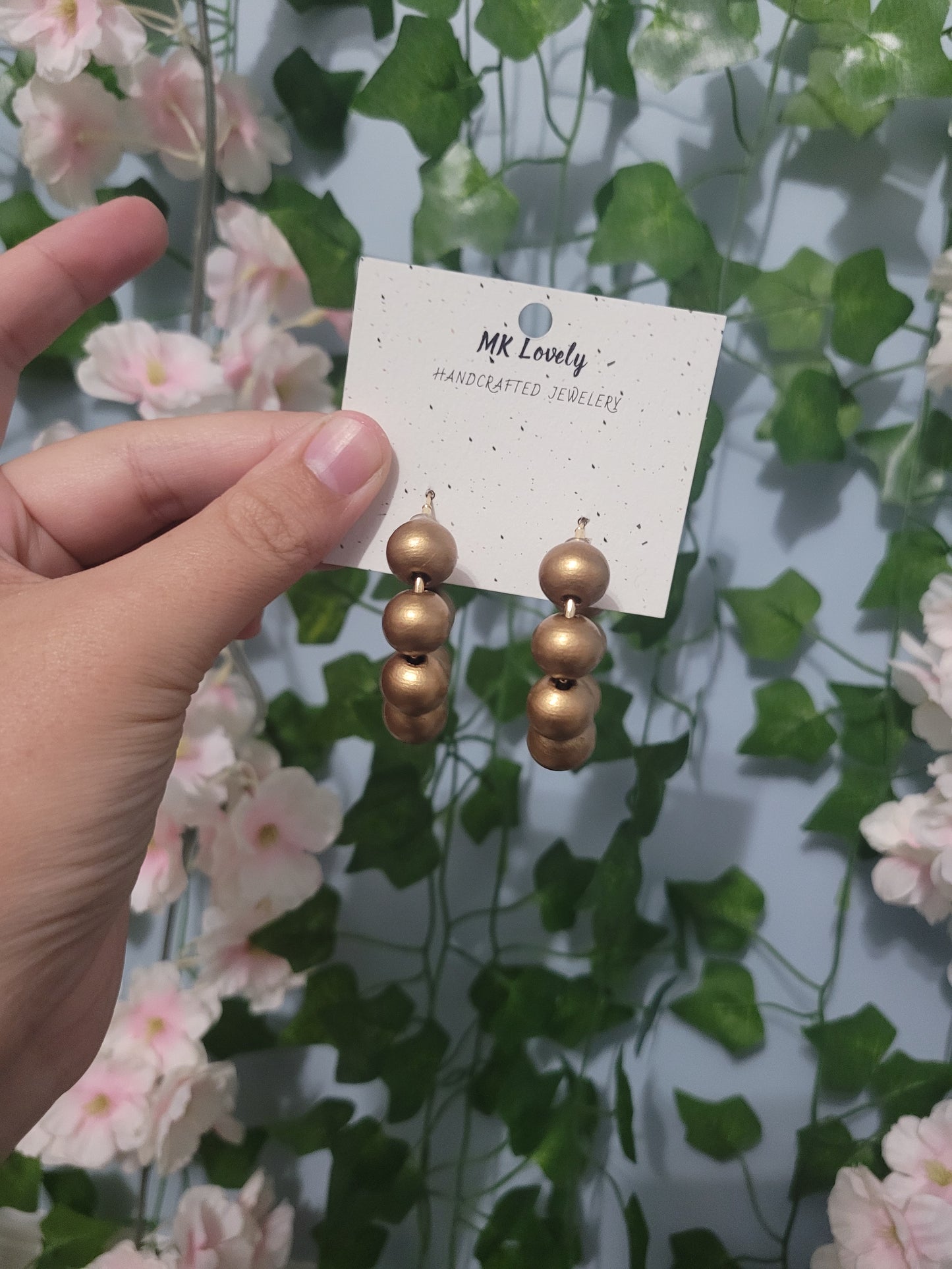 Beaded Hoops