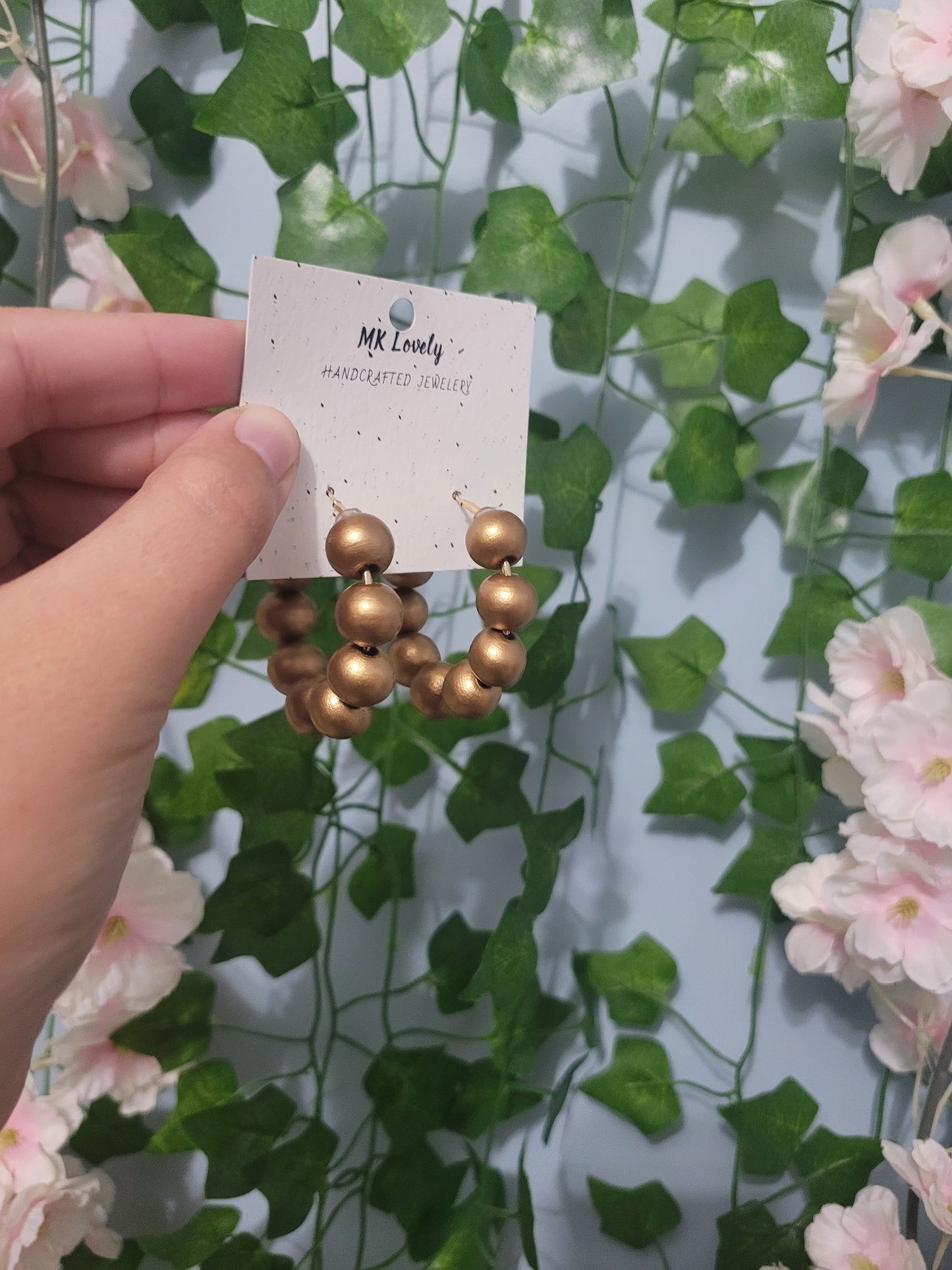 Beaded Hoops