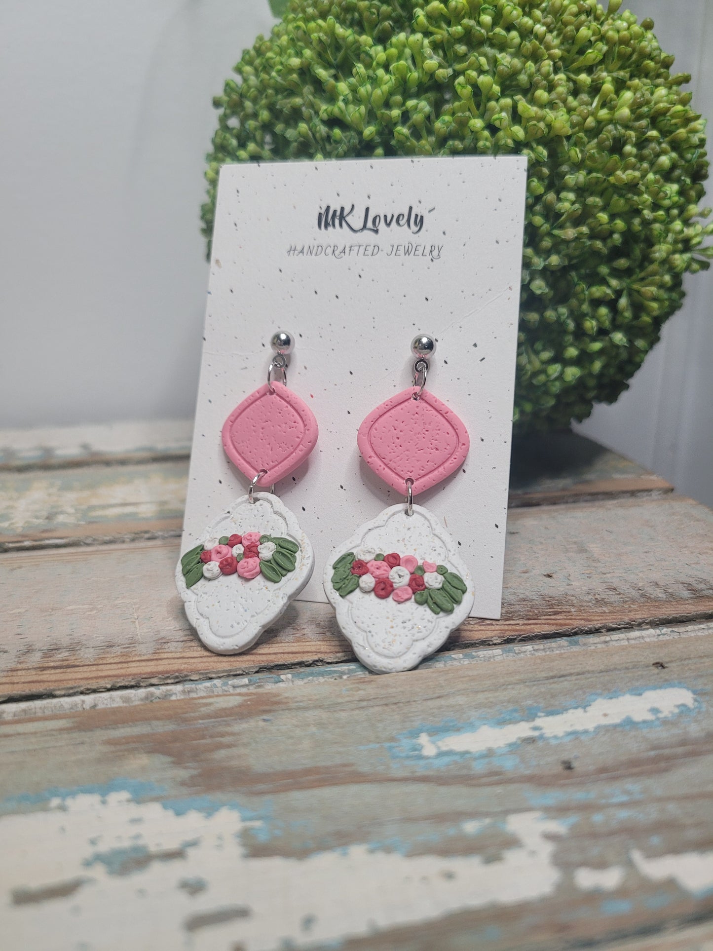Pink Bouquet Earrings