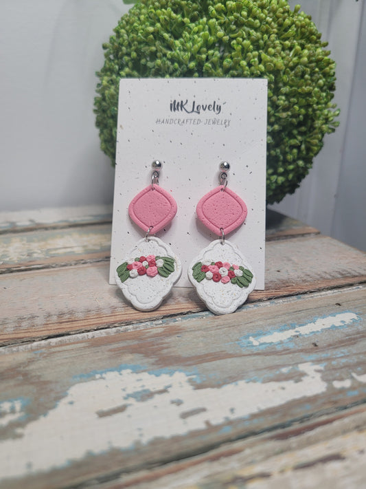 Pink Bouquet Earrings
