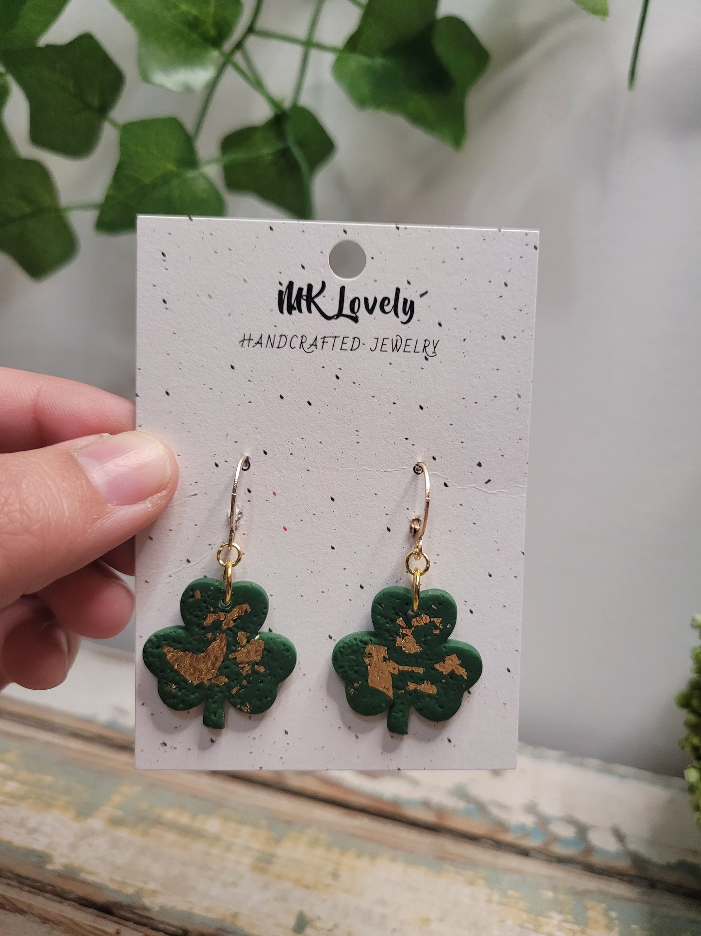 Gold Foiled Clover Huggies