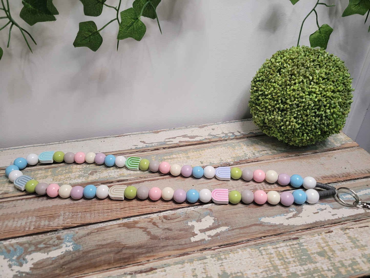 Pastel Rainbow Lanyard
