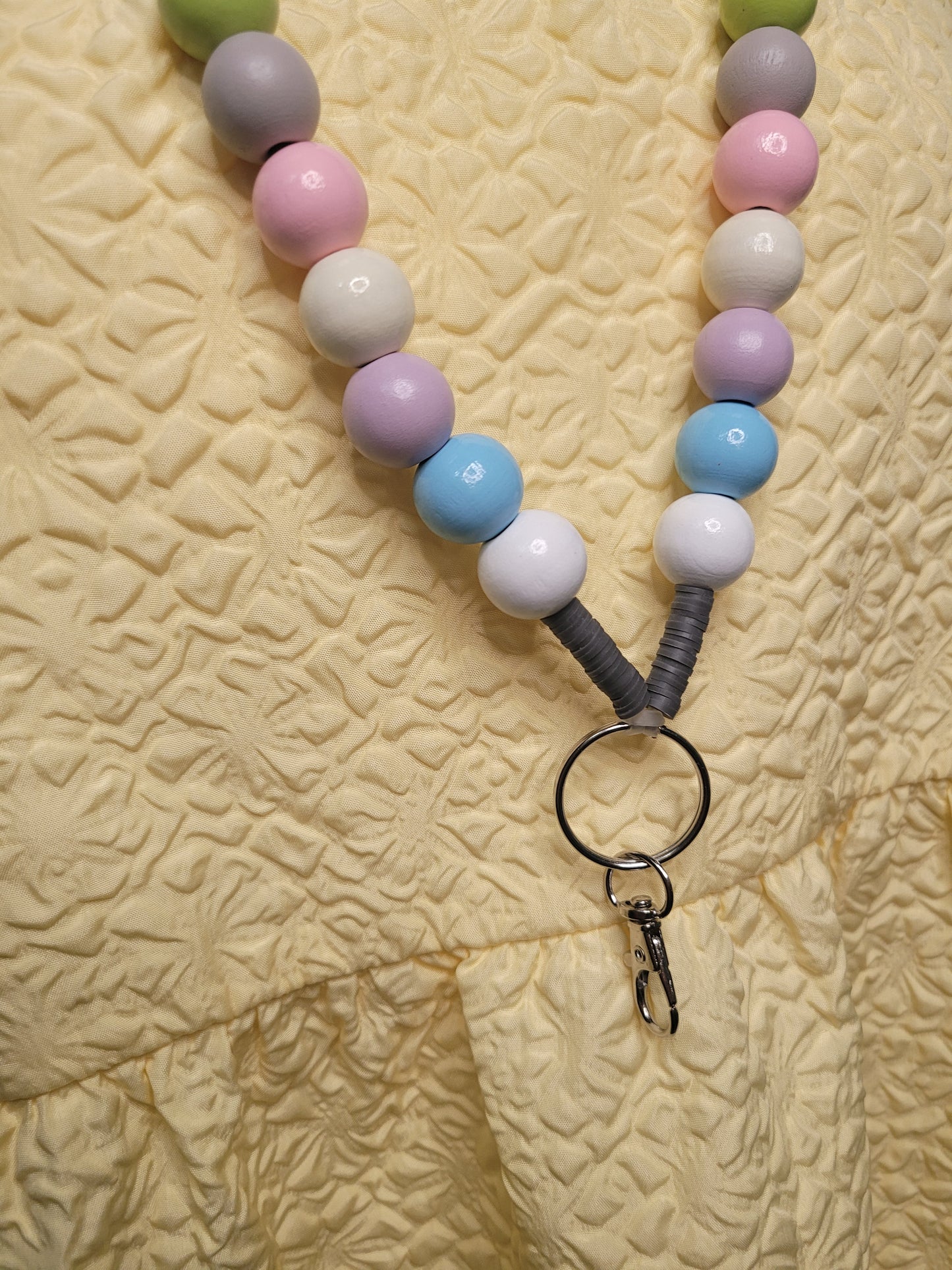 Pastel Rainbow Lanyard