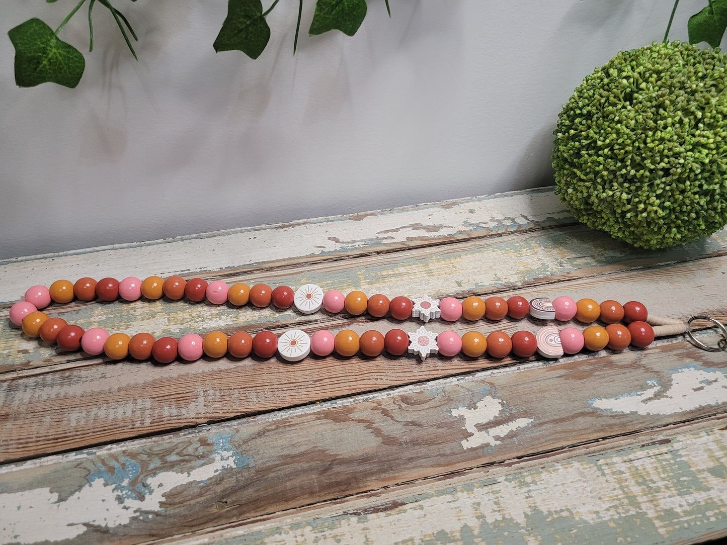 Boho Beaded Lanyard