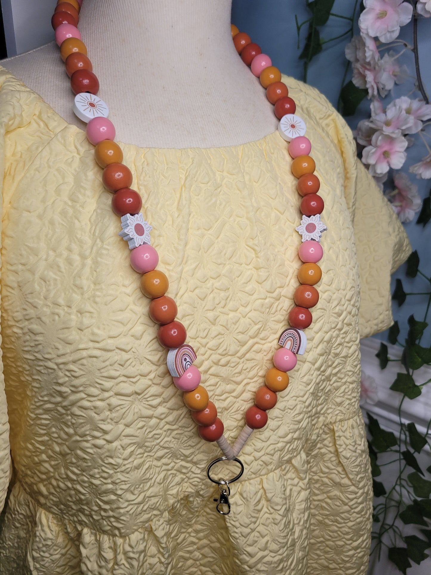 Boho Beaded Lanyard