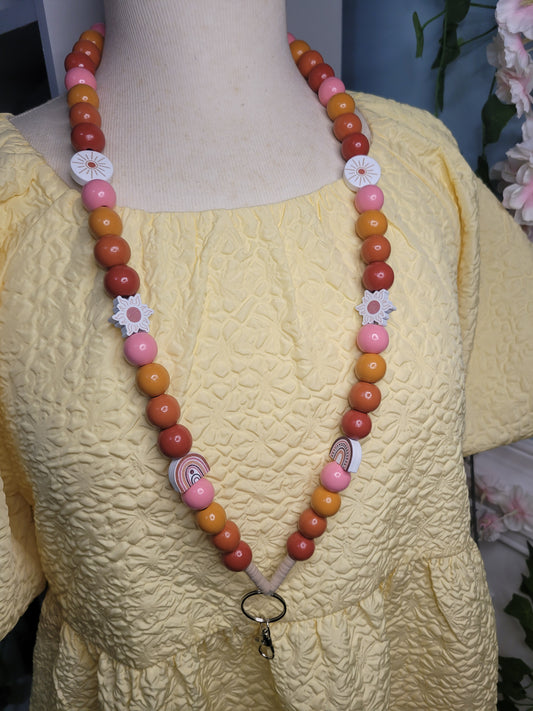 Boho Beaded Lanyard