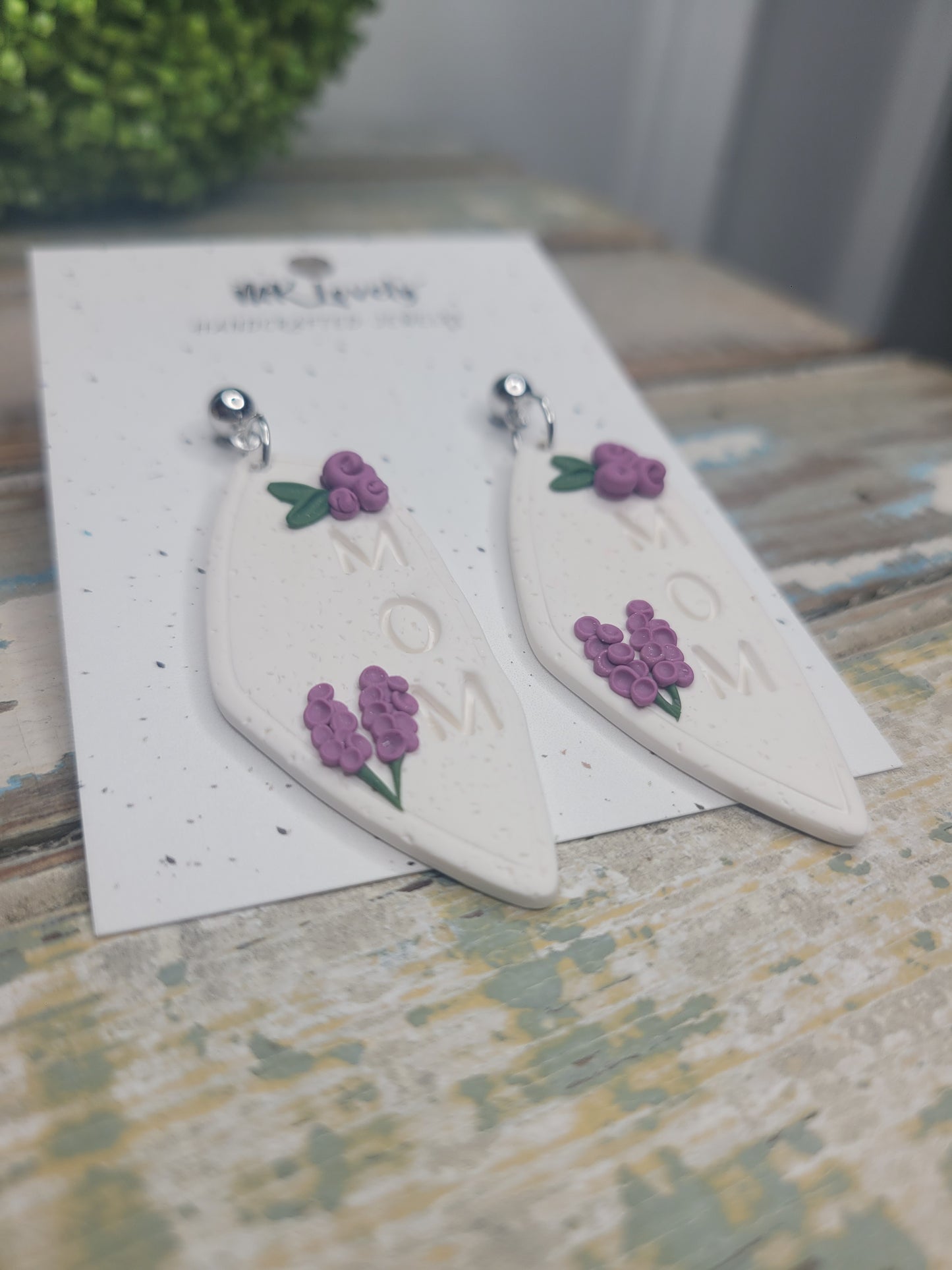 Lavender Mom Dangles