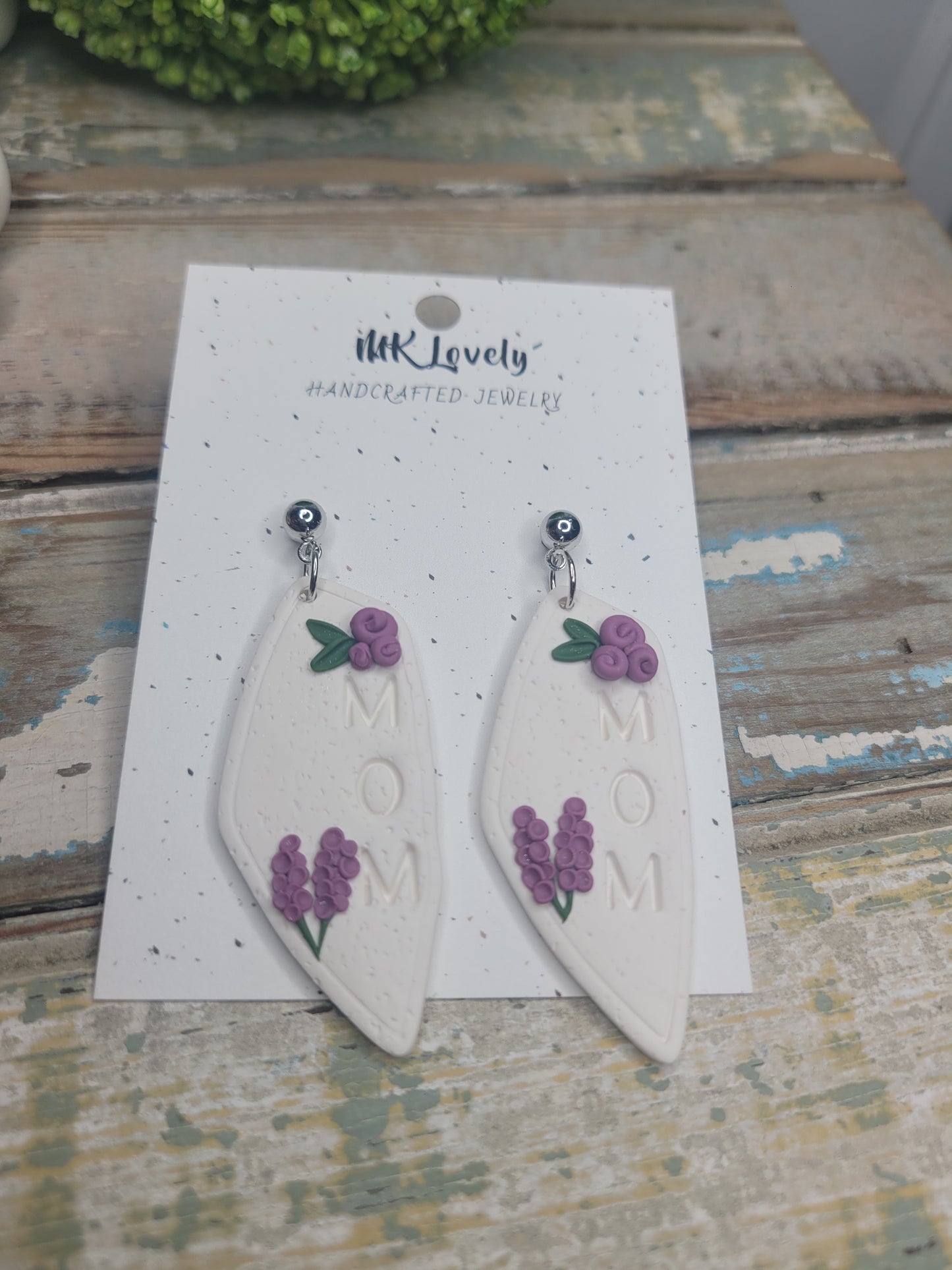 Lavender Mom Dangles