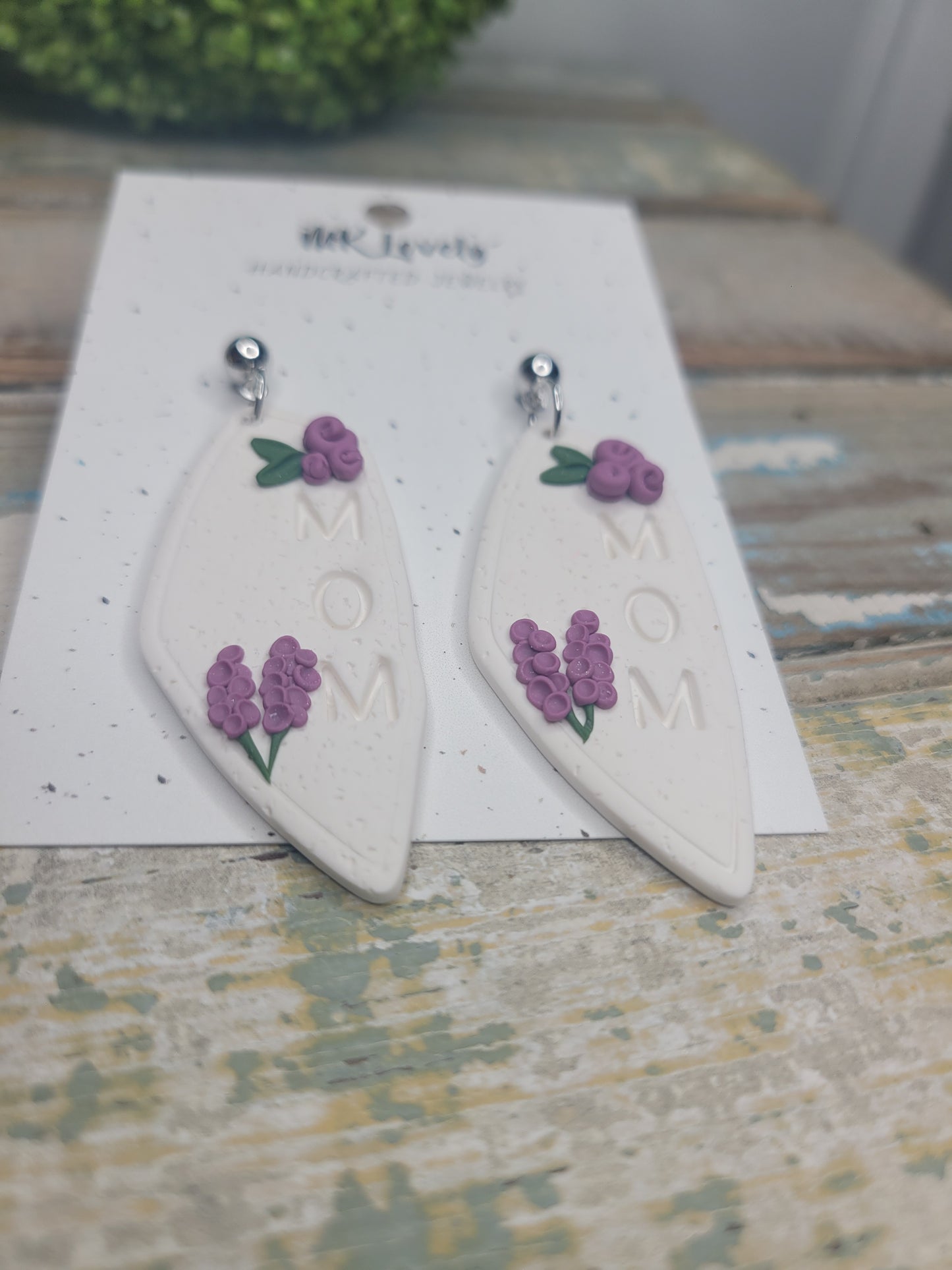 Lavender Mom Dangles