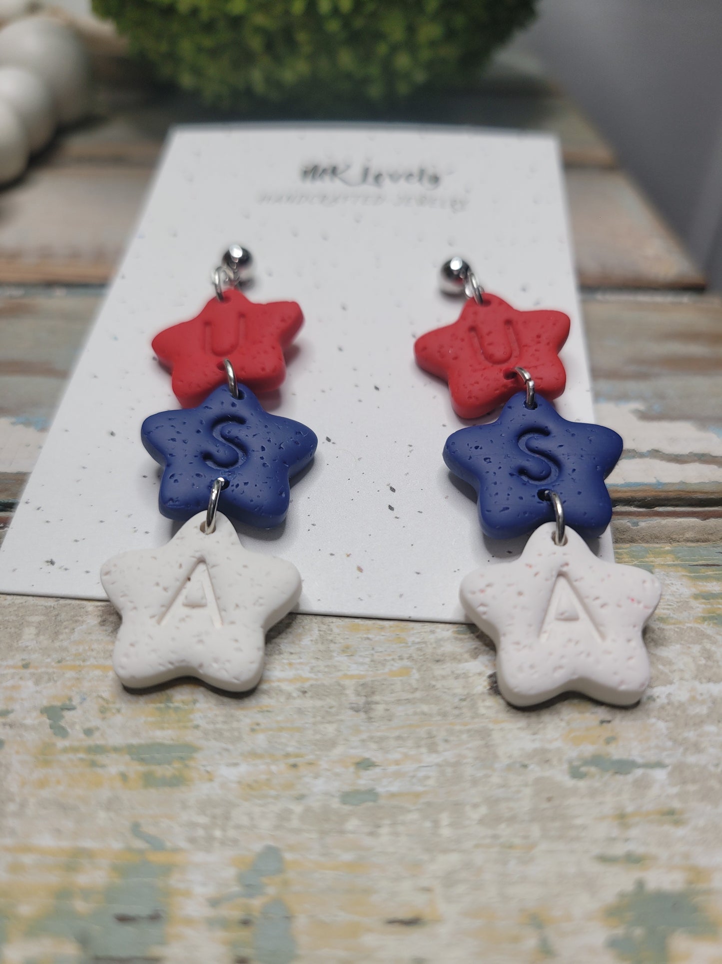 Tiered Star USA Dangles