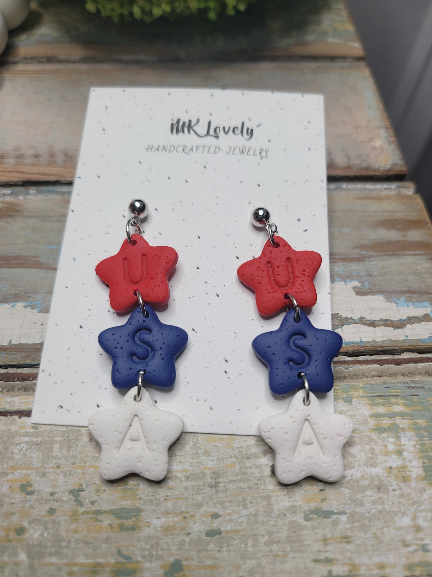 Tiered Star USA Dangles