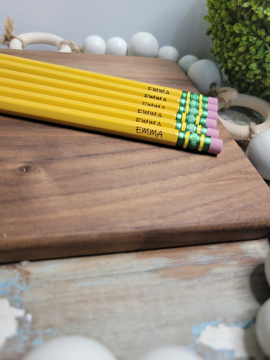 Engraved Personalized Pencils