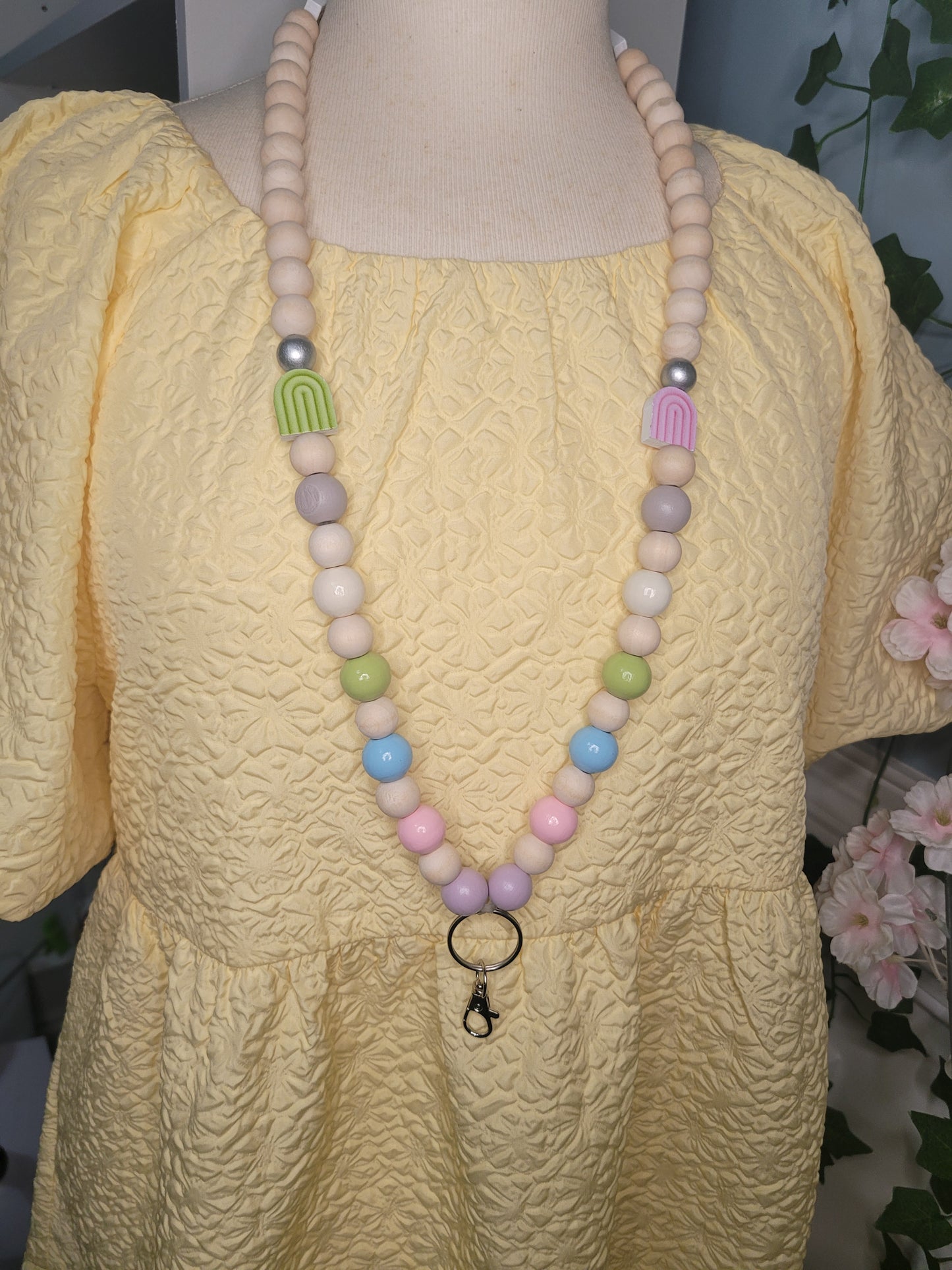 Natural & Pastel Lanyard