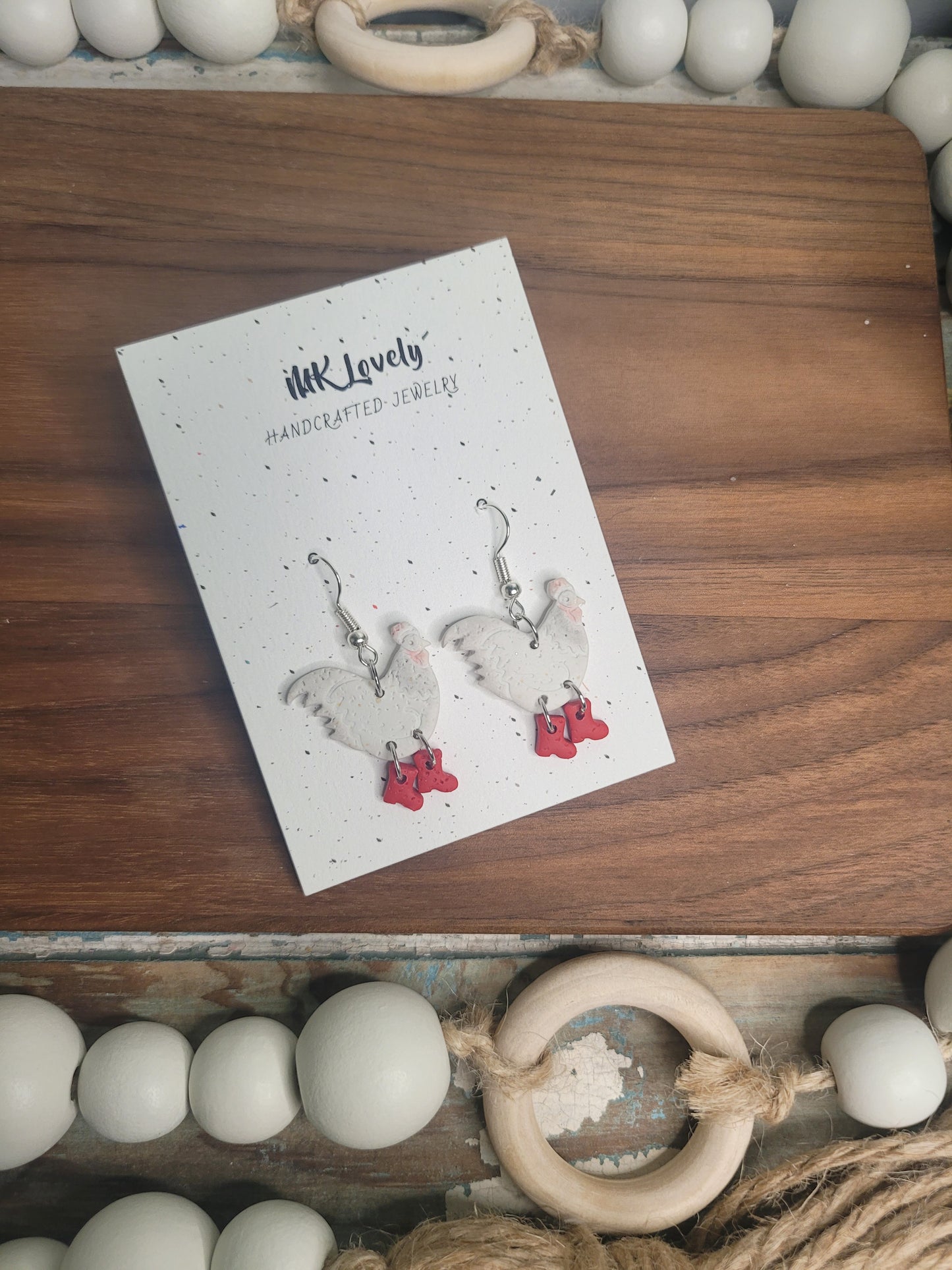 Booted Rooster Dangles