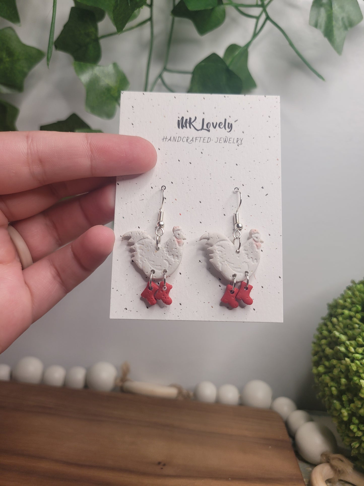 Booted Rooster Dangles