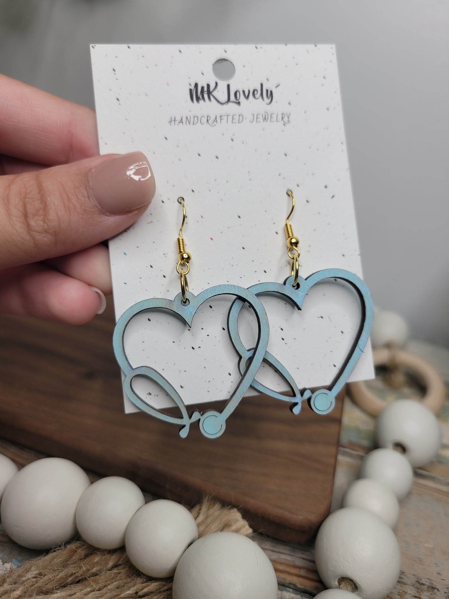 Stethoscope Wooden Dangles