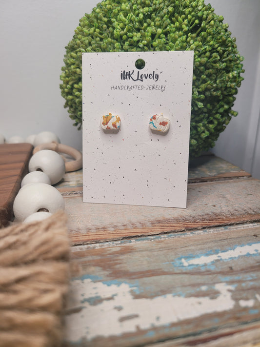 Fall Fetti Pumpkin Studs
