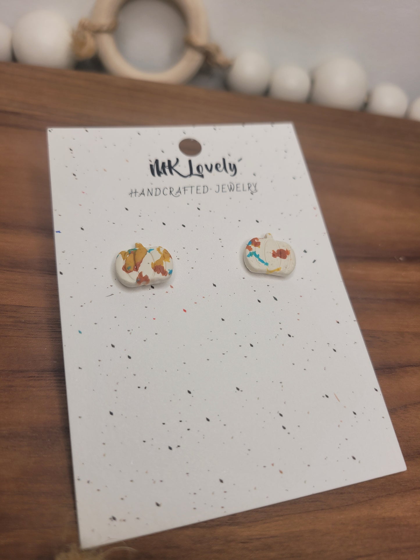 Fall Fetti Pumpkin Studs