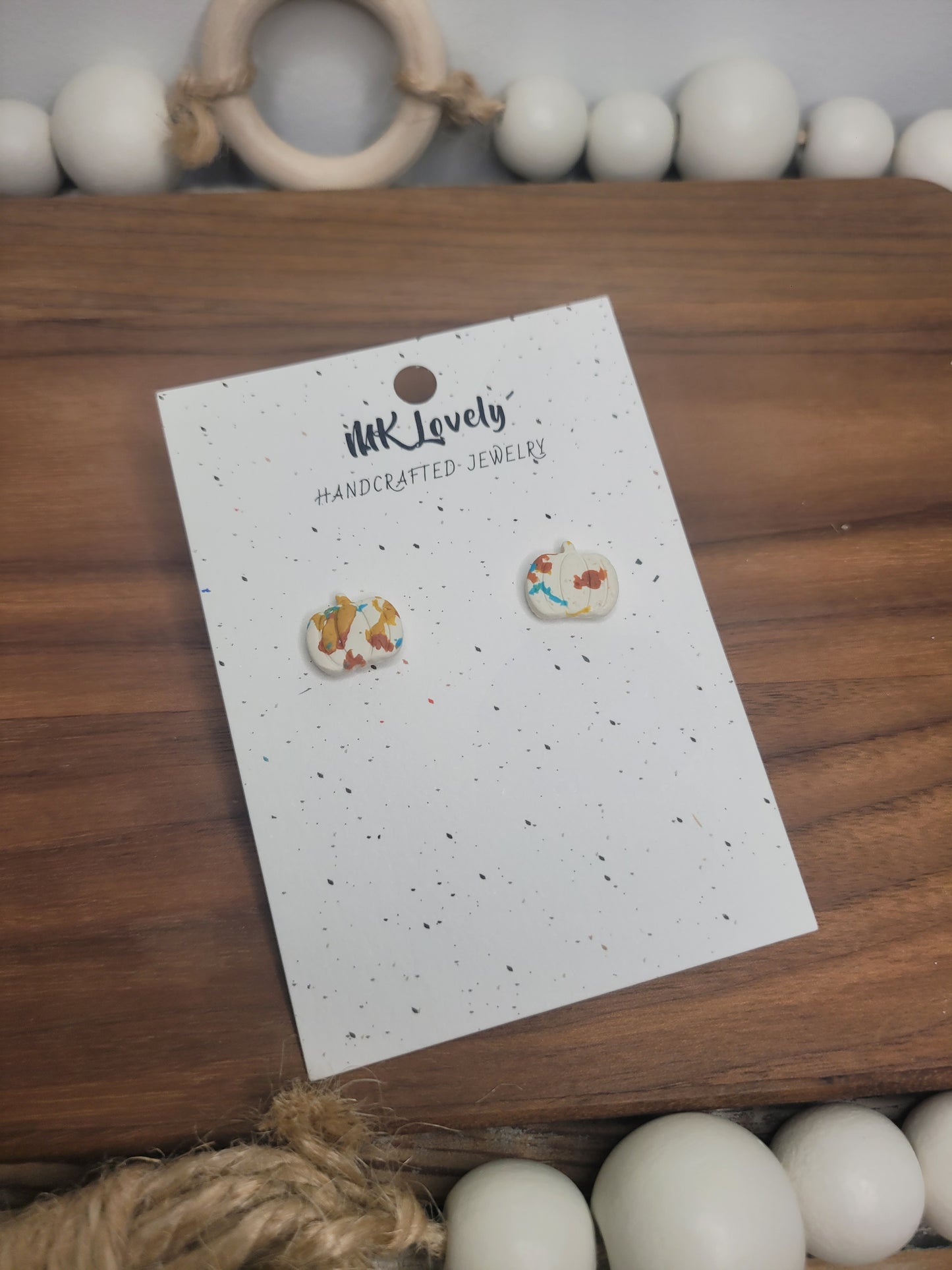 Fall Fetti Pumpkin Studs