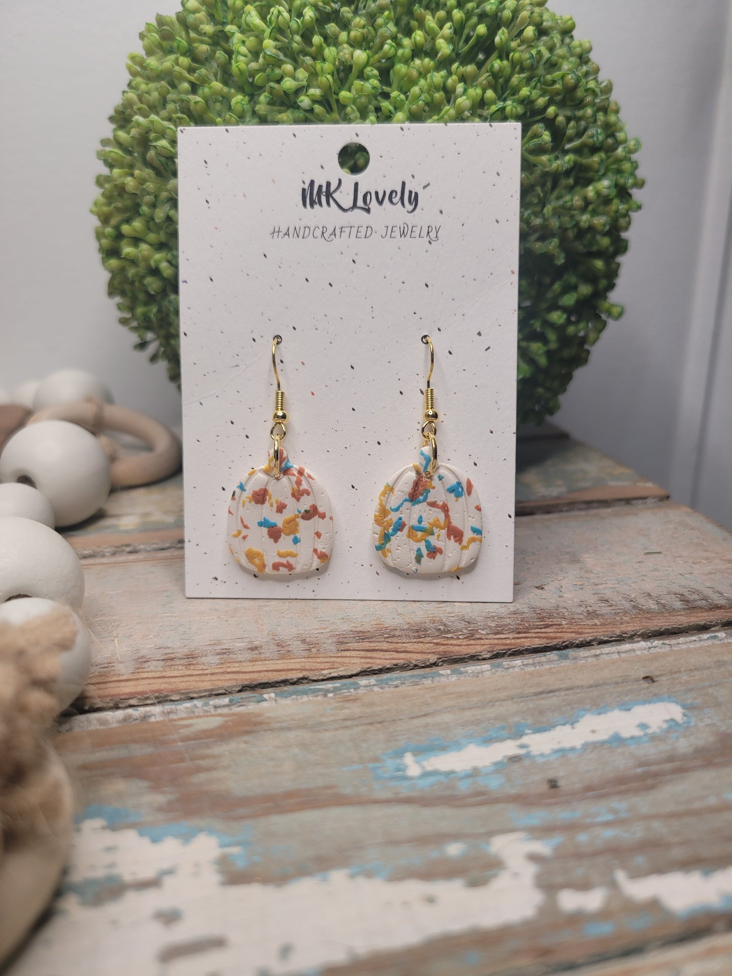 Fall Fetti Pumpkin Earrings