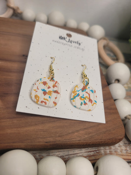 Fall Fetti Pumpkin Earrings
