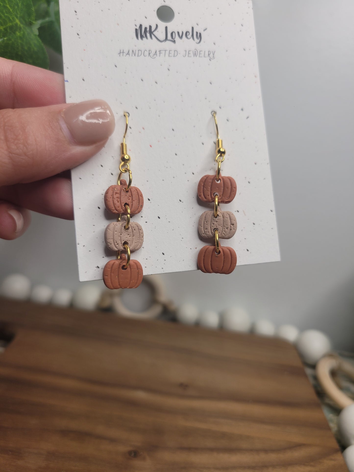 Tiered Pumpkin Dangles