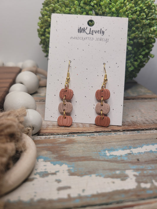 Tiered Pumpkin Dangles