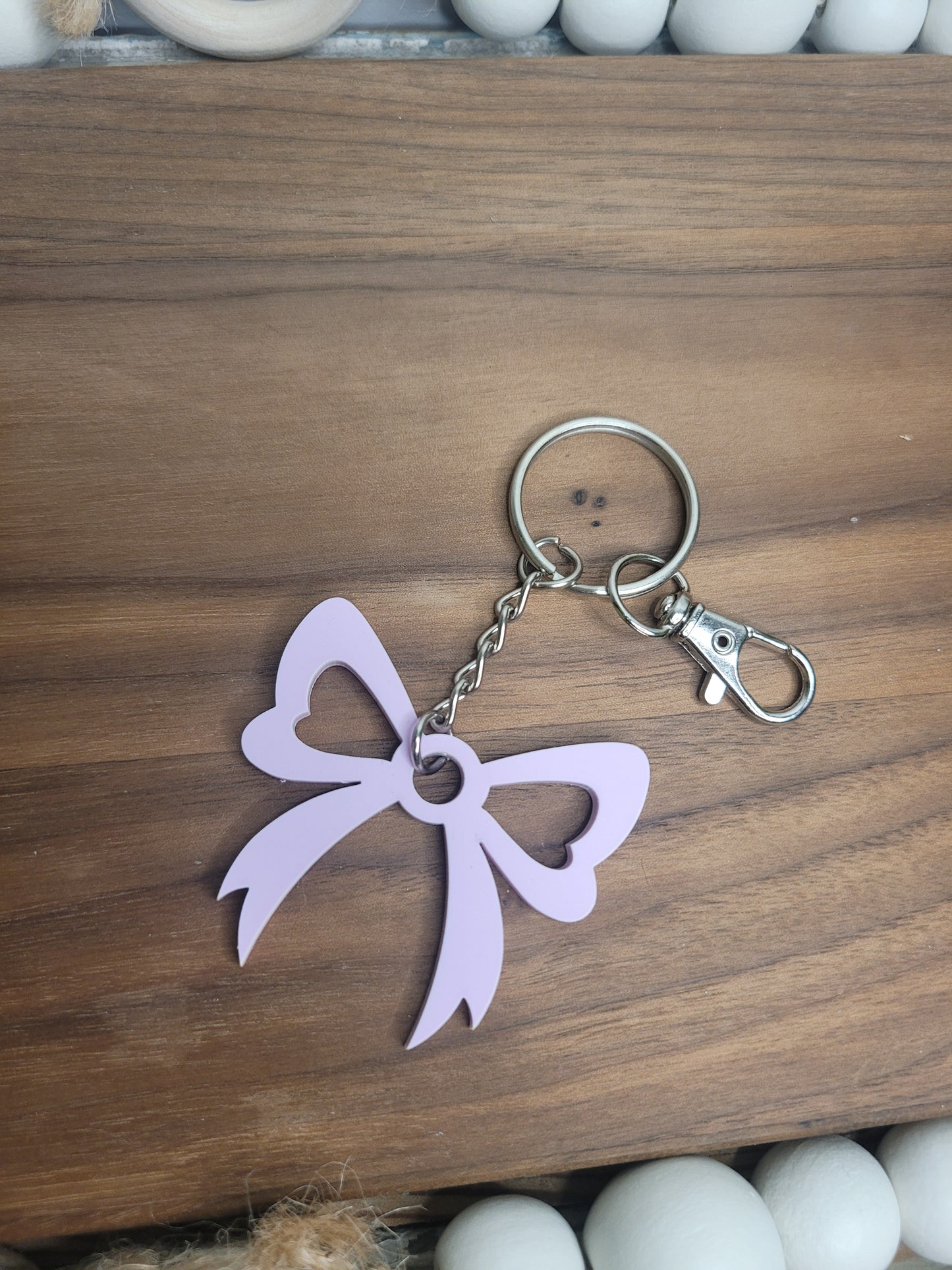 Acrylic Bow Keychain