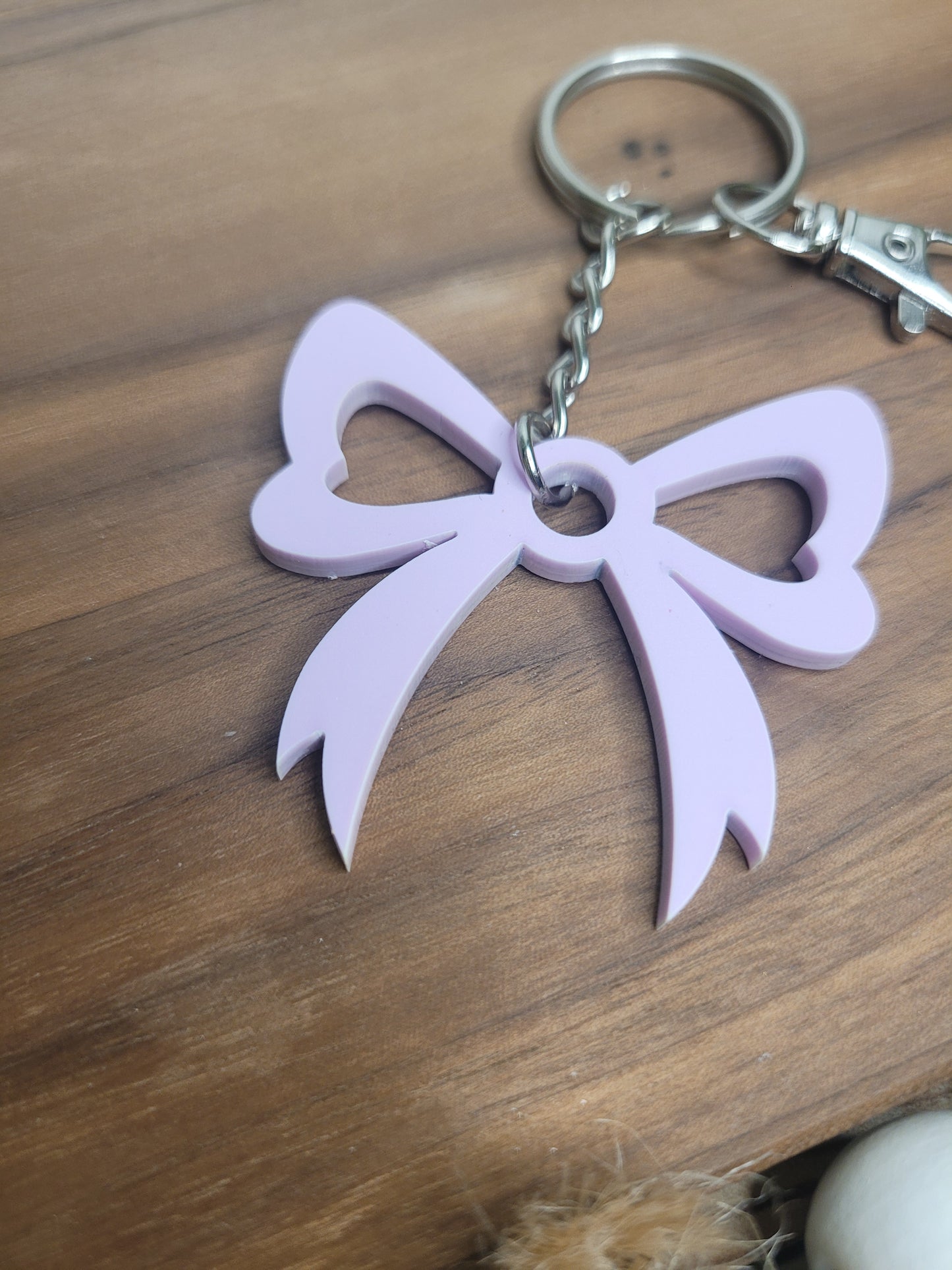 Acrylic Bow Keychain